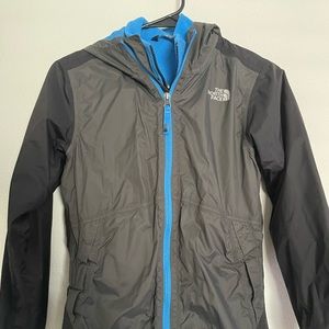 The North Face rain coat with inner lining.